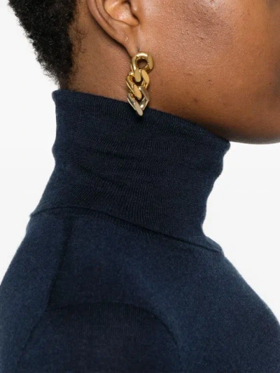 Max Mara Lightweight Cachemire Turtleneck Sweater In Blue