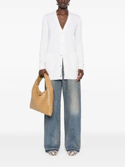 Max Mara Wool And Cashmere Blend Cardigan In Neutral