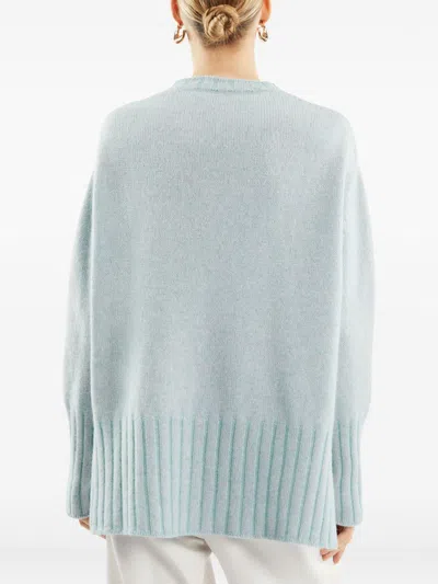 Fay Knitted Long-sleeve Sweater In Blue