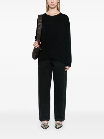 P.a.r.o.s.h Parosh Women Black Wool Sweater In Black