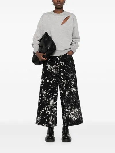 Alexander Mcqueen Sweaters Blacks And Greys In Gray