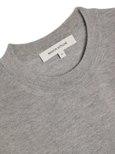 Maison Kitsuné Baby Fox Regular Fit Pullover In Gray