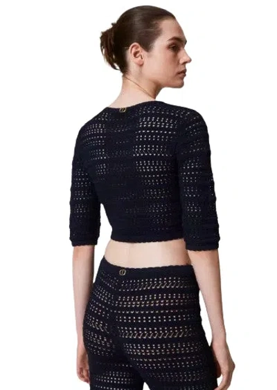 Twinset Twin-set Cozy And Stylish Sweaters In Blue