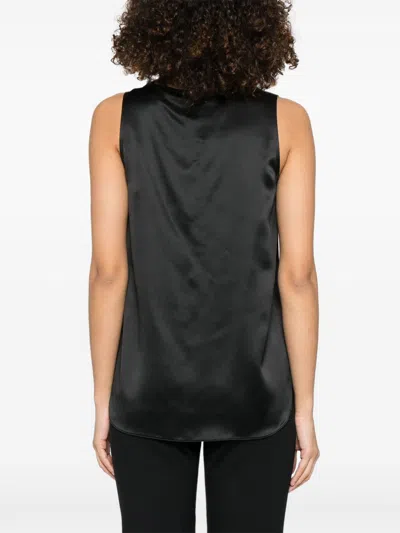 Max Mara Pure Silk Clothing Top In Black