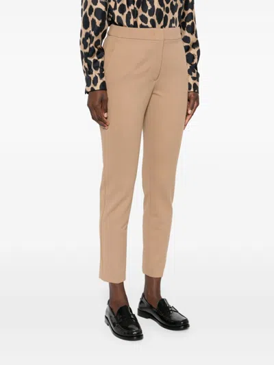 Max Mara Brown Elastane Pants In Brown