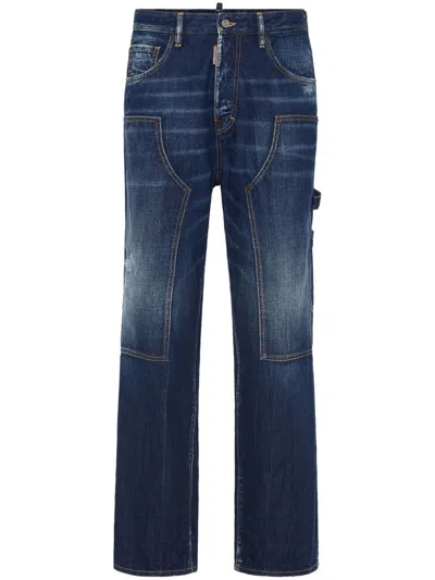 Dsquared2 Trousers In Blue