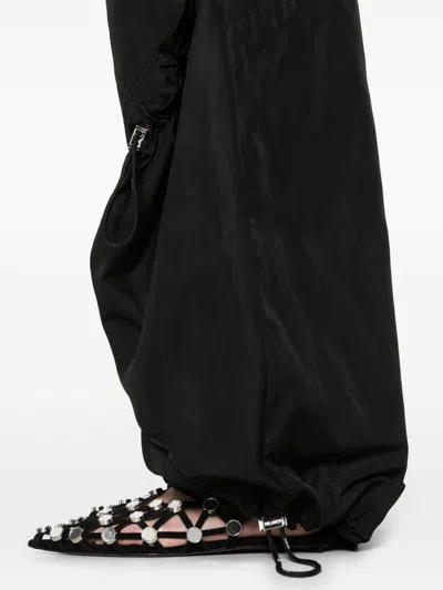 Attico Trousers In Black