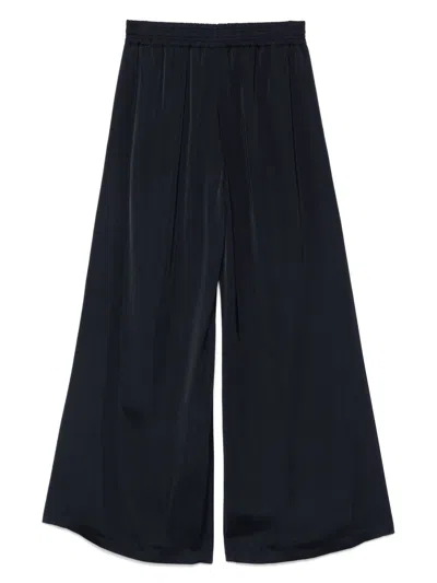 Fabiana Filippi Trousers Blue And Green In Black