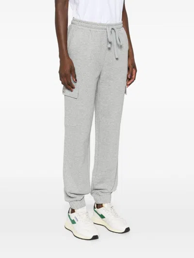Twinset Twin-set Heather Grey Cargo Jogger Trousers In Gray