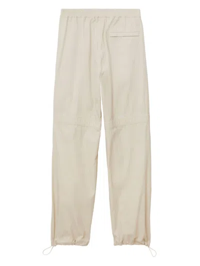 Burberry Trousers Wheat In White