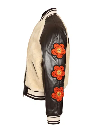 Kenzo Varsity Jackets Beige In Multi