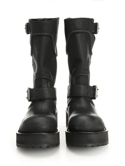 Balenciaga Woman Black Boots In Black