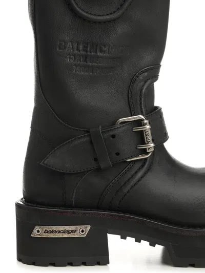 Balenciaga Woman Black Boots In Black