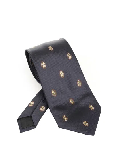 Saint Laurent Wide Tie Ties And Bow Ties Blue