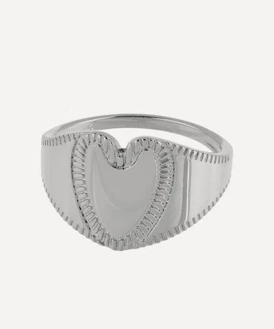 Anna + Nina Sterling Silver Opening Night Ring In Silver