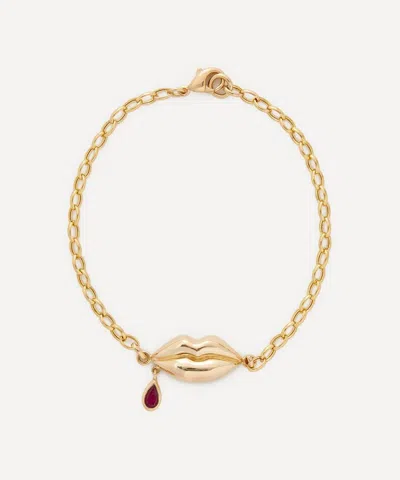Rachel Quinn 14ct Gold Last Kiss Bracelet In Gold