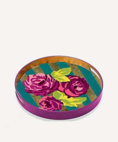 Lisa Corti Nizam Stripes Tray In Multi