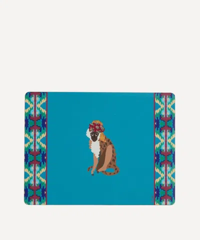 Lisa Corti Safarikat Peacock Tablemat In Multi