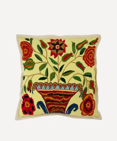 Saved Ny Flower Basket Cashmere Cushion