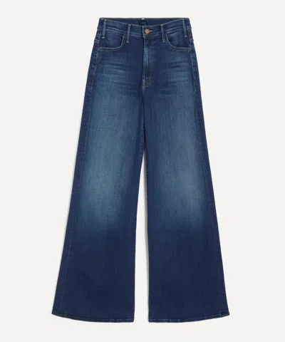Mother Women's The Hustler Roller Sneak Flared Jeans In Blue
