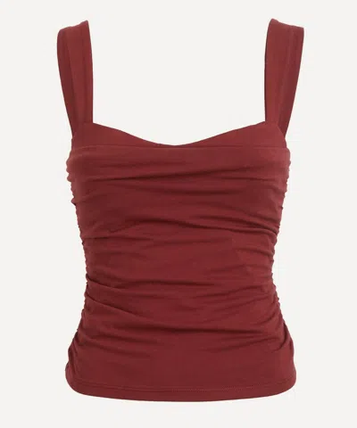 Reformation Trish Knit Top Chianti In Blue