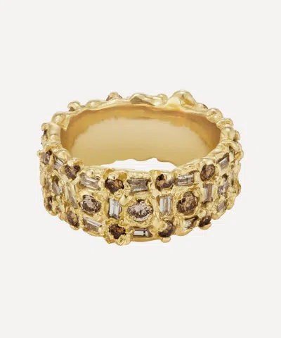 Ellis Mhairi Cameron 14ct Gold Armach Diamond Eternity Ring Iv In Gold