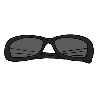 Pre-owned Supreme Stretch Sunglasses In Black