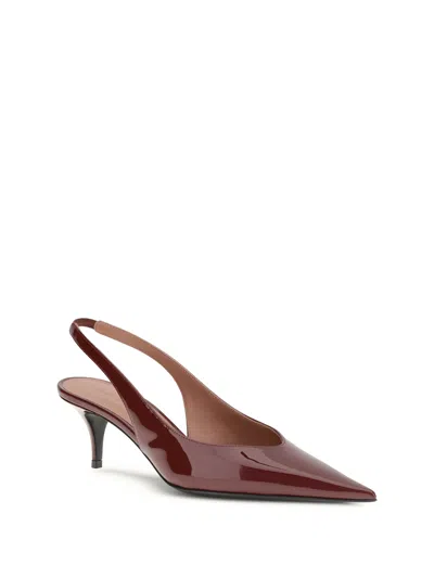 Amina Muaddi Pumps In Burgundy