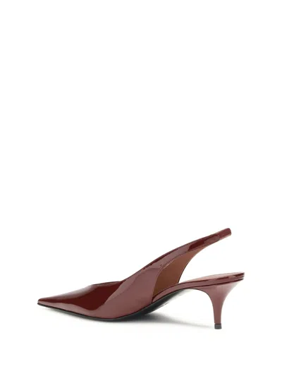 Amina Muaddi Pumps In Burgundy