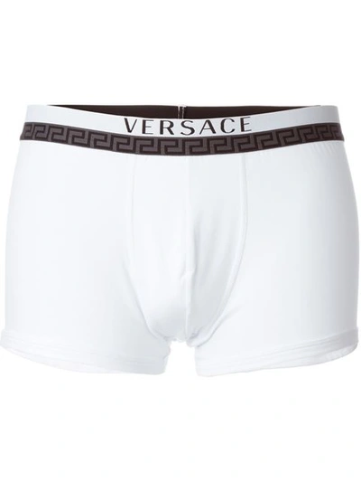 Versace Titan Stretch Cotton Boxer Briefs - Set Of Three In A001