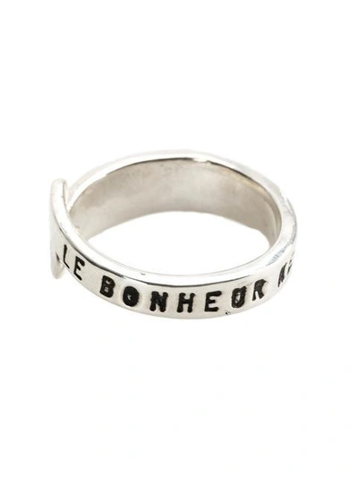 Shop Thoraval 'le Bonheur Ne Passe Quune Fois' Ring In Metallic