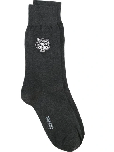 Kenzo Mini Tiger Socks In Black