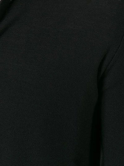 Shop Fashion Clinic Polo Collar Jumper In Black