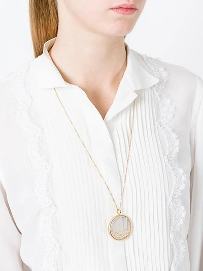 Shop Aurelie Bidermann 18kt Yellow Gold 'chivoir' Lariat Necklace In Metallic