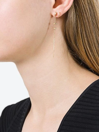 Shop Maria Black 'dusk' 18kt Twirl Diamond Earring