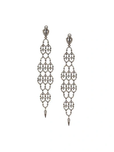 Shop Loree Rodkin Diamond Chandelier Earrings In Black