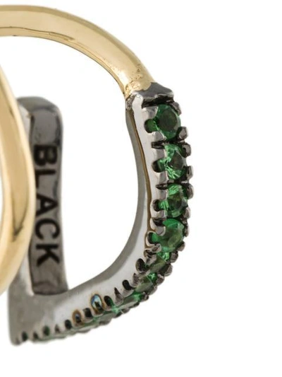 Shop Maria Black 'bela Vert' Twirl Tsavorite Earring In Green