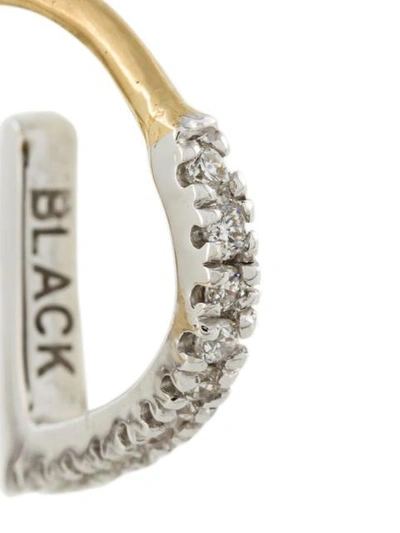 Shop Maria Black 'bela Blanc' Twirl Diamond Earring In Metallic