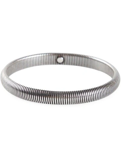 Shop Janis Savitt Narrow Cobra Bracelet In Metallic