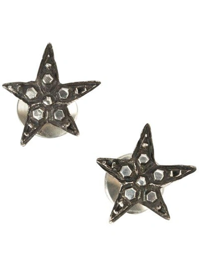 Shop Werkstatt:münchen Embellished Stars Earrings - Metallic
