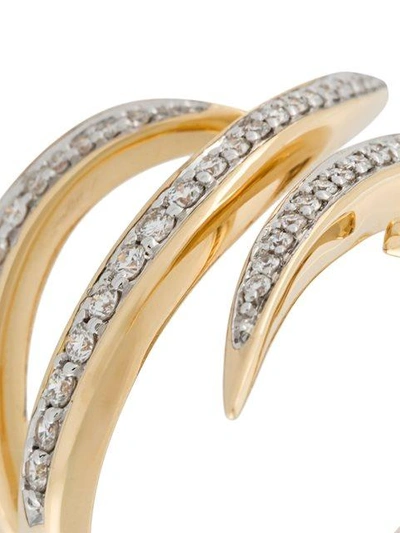 Shop Gisele For Eshvi 18kt Gelbgoldring Mit Diamanten - Metallisch In Metallic