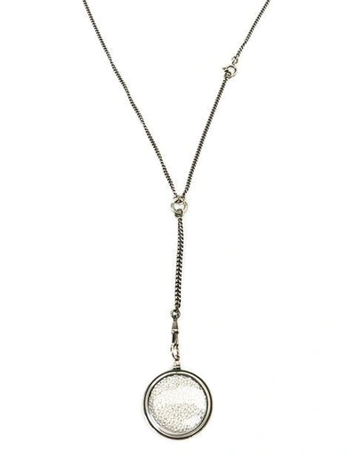 Shop Ann Demeulemeester Pearl Filled Pendant Necklace