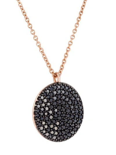 Shop Astley Clarke 14kt Rose Gold Icon Diamond Pendant Necklace In Metallic