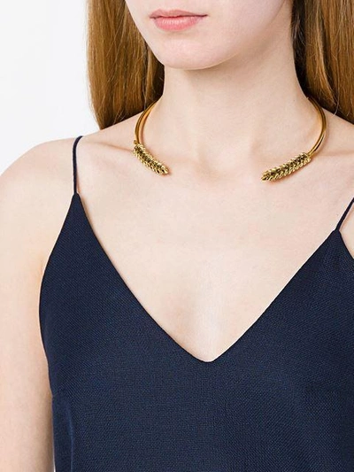 Shop Aurelie Bidermann 'wheat' Necklace In Metallic