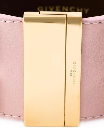 Shop Givenchy Studded Cuff In Pink