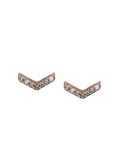 Shop Astley Clarke 'varro Honeycomb' Diamond Stud Earrings In Rose Gold
