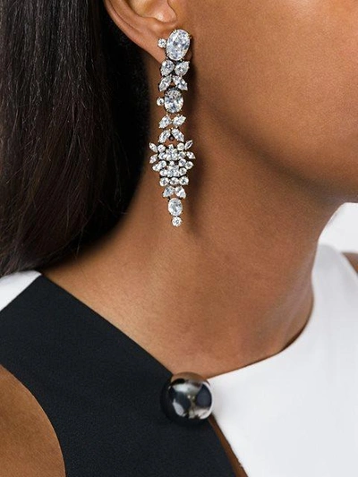 Shop Iosselliani 'white Eclipse Memento' Earrings