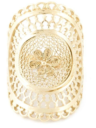 Shop Wouters & Hendrix Filigree Ring In Metallic