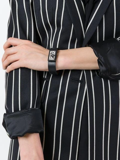 Shop Givenchy 'shark' Bracelet - Black