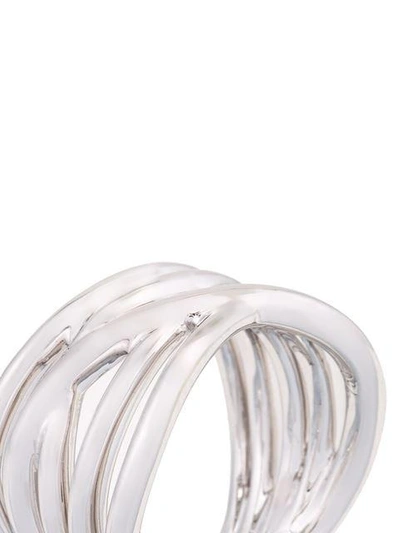 Shop Alinka 18kt White Gold 'zoya' Pinkie Ring In Metallic